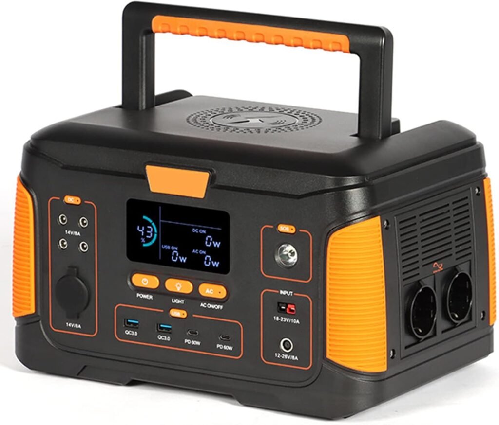 1000W Portable Power Station 932Wh Solar Generator Emergency Battery Supply AC DC USB QC3.0 PD Technology Wireless Output for Home Outdoor Camping Picnic Fishing Travel Party RV Trip          [Energy Class A]