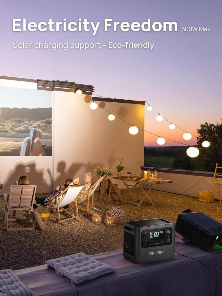 AFERIY Portable Power Station 1200W, 960Wh Portable Power Station, 2x AC 220-240V Outlets, 4 Input Ways, 12 Outputs, LFP Battery, Solar Generator for Camping Travel Off-Grid Living, 7-Year Warranty
