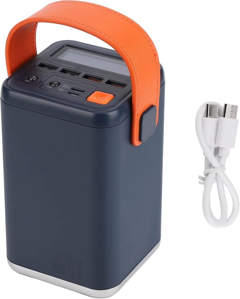 Outdoor Emergency Power Station Two-way Portable Power Station for Camping (Blue)