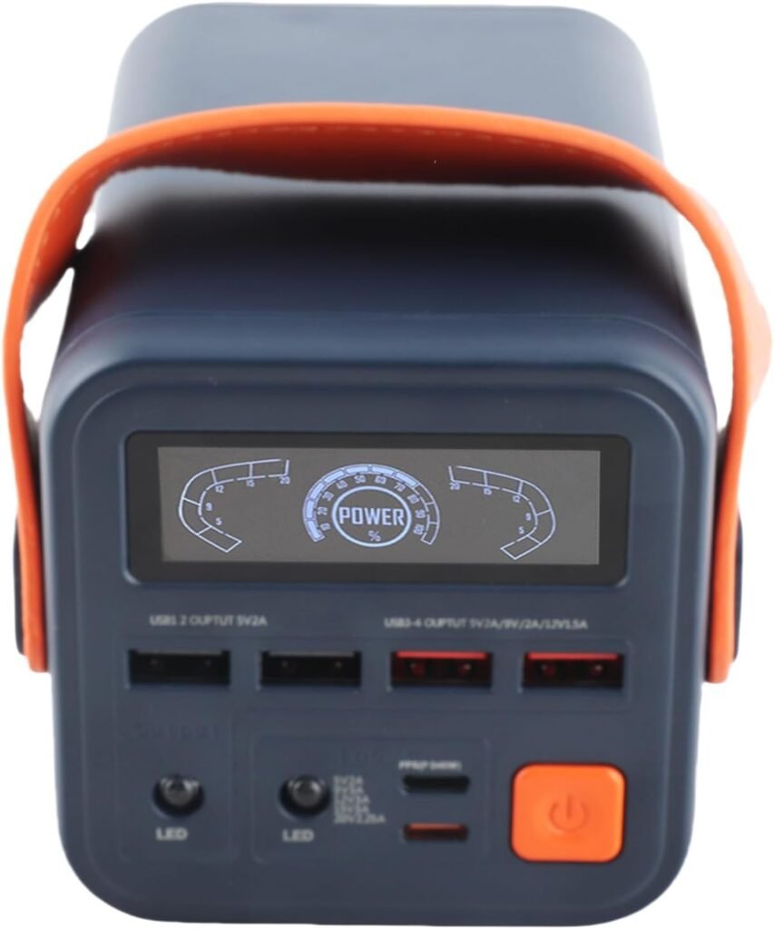 Portable Power Station,Two way Fast Charging Outdoor Power Station,60000 Mah Battery Capacity,Usb and Type C Output, Support 18w Charging,Suitable for Outdoor Camping Travel Hunting Emergency(Blue)