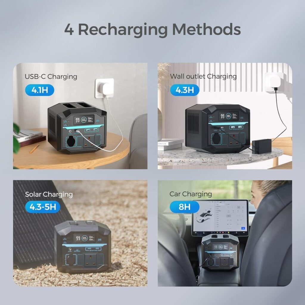 Renogy Portable Power Station Phoenix 200, 222Wh Solar Generator with 80W Foldable Solar Panel, Pure Sine Wave Power Generator Backup Lithium Battery Pack for RV Camping Outdoor Fishing Emergency