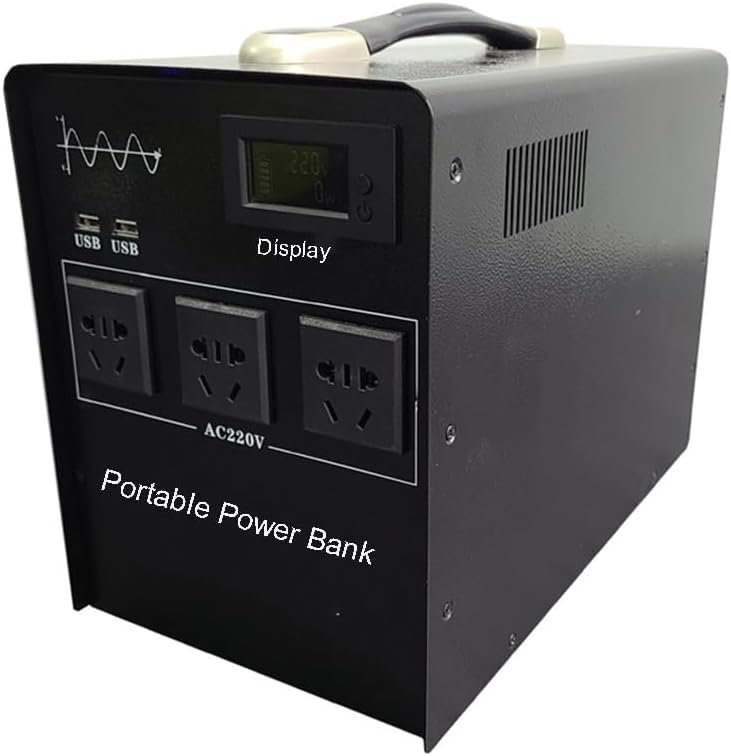 12V Portable Power Bank/Station 600Wh 1200Wh Outdoor Solar Generator Backup LiFePO4 Battery with AC 220V Outlet for Home Use, Emergency Outage, Camping Travel, RV Trip