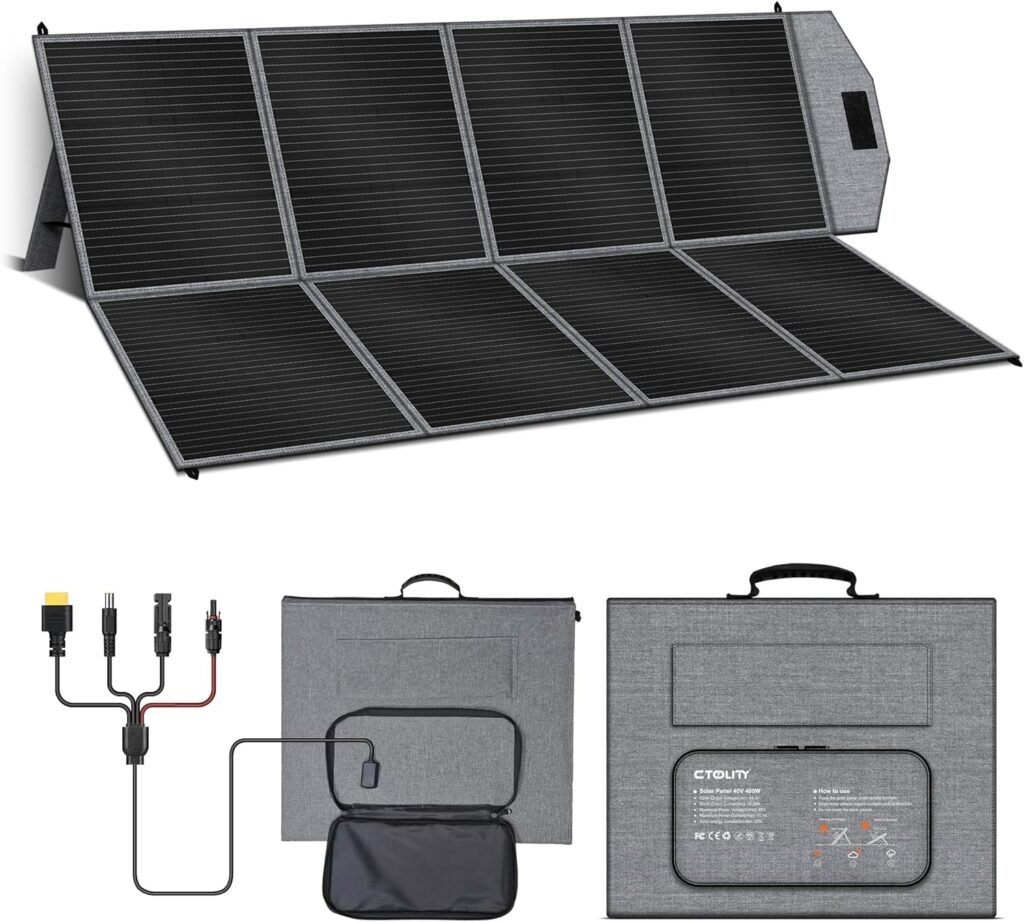400 W Portable Solar Panel, Foldable Solar Charger, MC4 Power Supply and Multiple Outputs Folar Module, Waterproof IP65 for Outdoor Camping Portable Power Station Motorhome RV Garden Balcony 400 W Portable Solar Panel, Foldable Solar Charger, MC4 Power Supply and Multiple Outputs Folar Module, Waterproof IP65 for Outdoor Camping Portable Power Station Motorhome RV Garden Balcony
