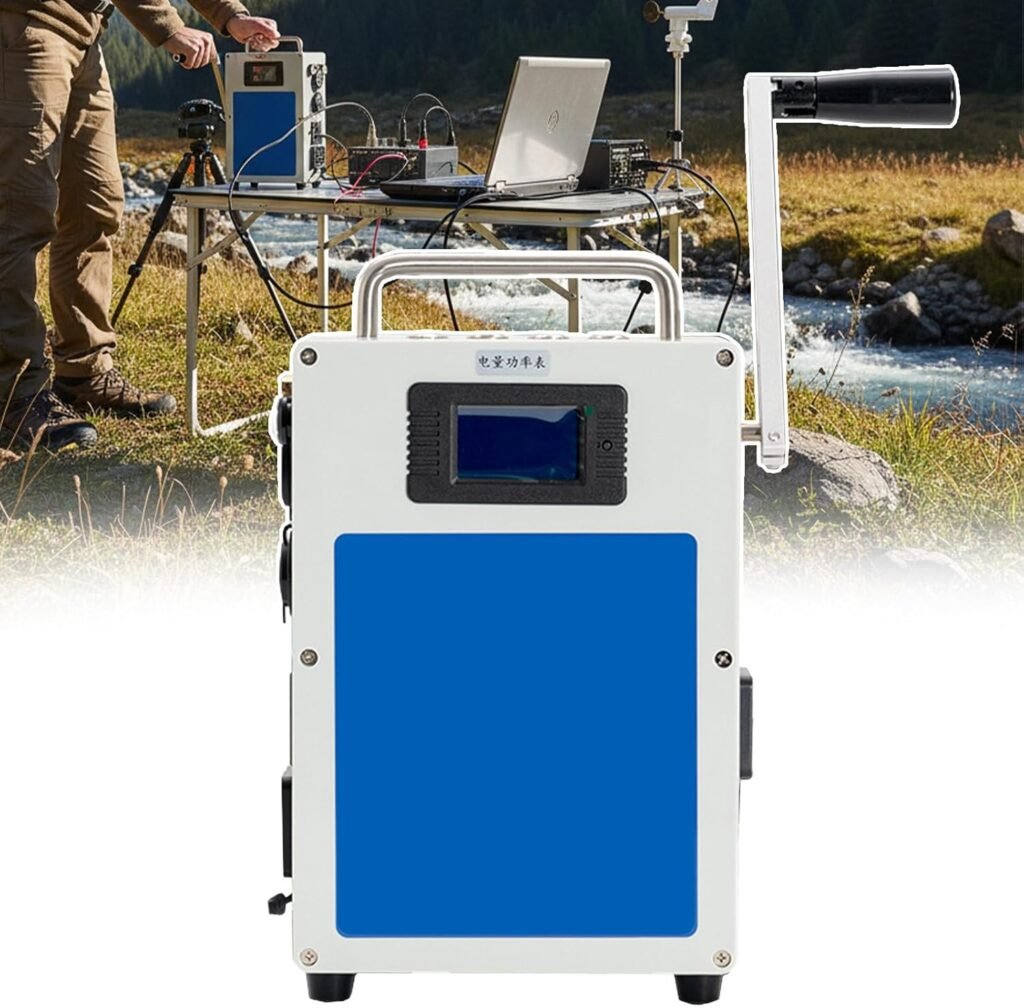 500W Hand Crank Generator, Portable Power Station w/Folding Handle, Mobile Phone Power Banks With 3 Types Power Supply(Usb+AC Outlet+Car Port),for Home power failure/Camping Outdoor