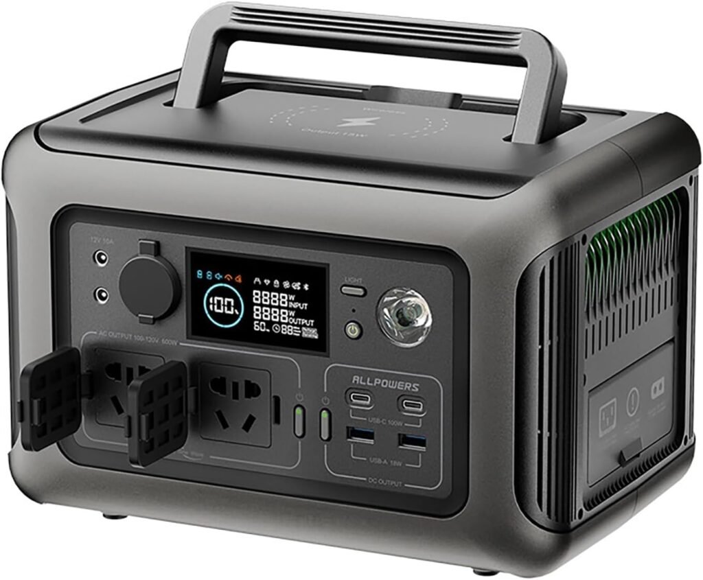 600W Portable Power Station, 299Wh Battery-Powered Generator, Smart App Controlled Outdoor Ups Multi-Function Power Supply, Solar Power Bank With Ac Power Socket 600W Portable Power Station, 299Wh Battery-Powered Generator, Smart App Controlled Outdoor Ups Multi-Function Power Supply, Solar Power Bank With Ac Power Socket