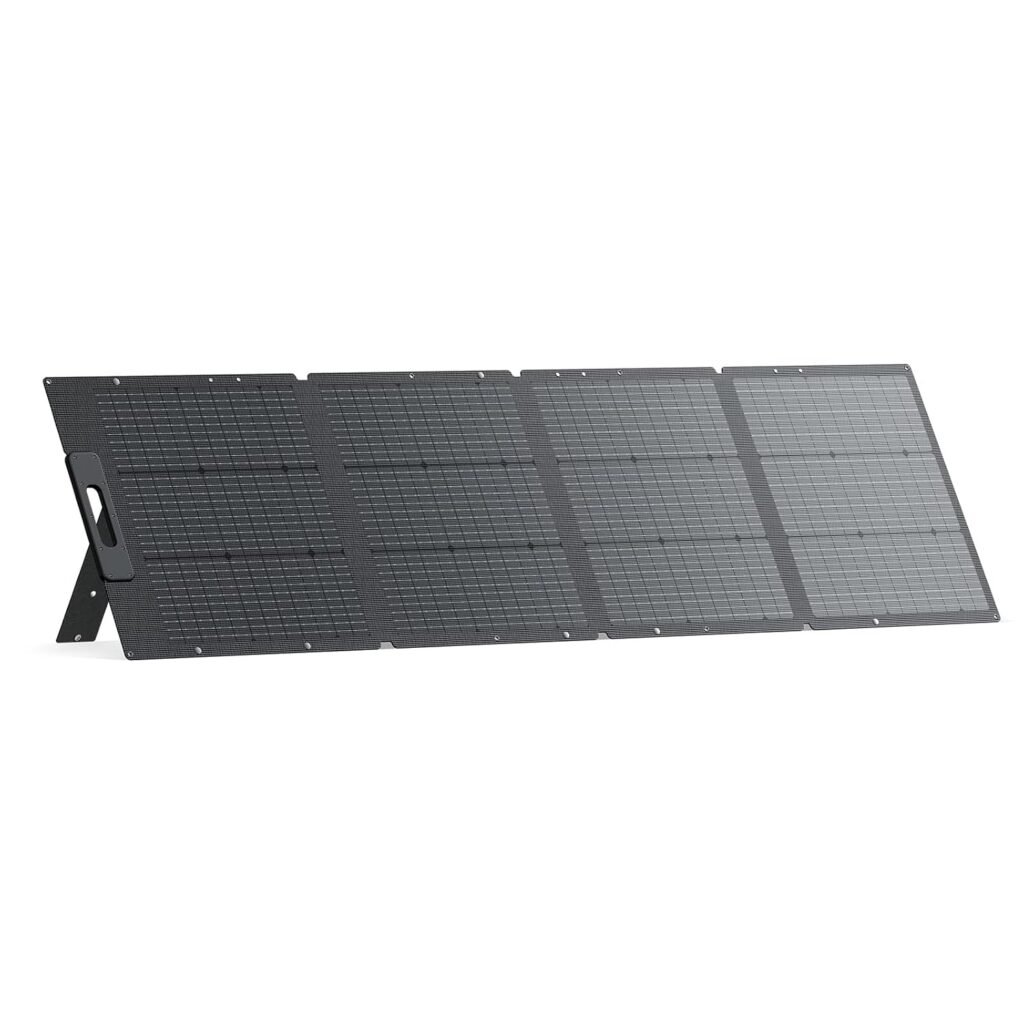 BLUETTI Solar Panel 200W, for Power Station AC70 AC180 AC200L AC300, Portable Solar Panel w/Adjustable Kickstands, Foldable Solar Charger for RV, Camping, Blackout BLUETTI Solar Panel 200W, for Power Station AC70 AC180 AC200L AC300, Portable Solar Panel w/Adjustable Kickstands, Foldable Solar Charger for RV, Camping, Blackout