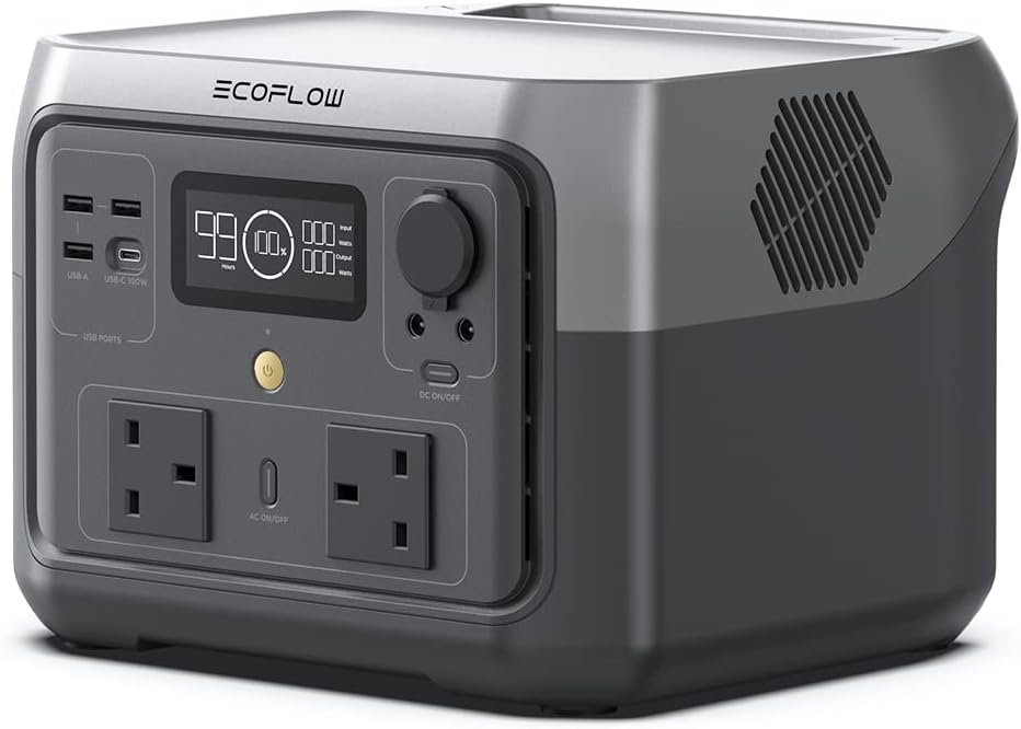 EcoFlow RIVER 3 Max (RIVER 3 PlusEB300) Portable Power Station – 572Wh LFP Battery, 1200W Output, 10 ms UPS, Wireless Connection, Solar Generator for Camping RV EcoFlow RIVER 3 Max (RIVER 3 PlusEB300) Portable Power Station – 572Wh LFP Battery, 1200W Output, 10 ms UPS, Wireless Connection, Solar Generator for Camping RV