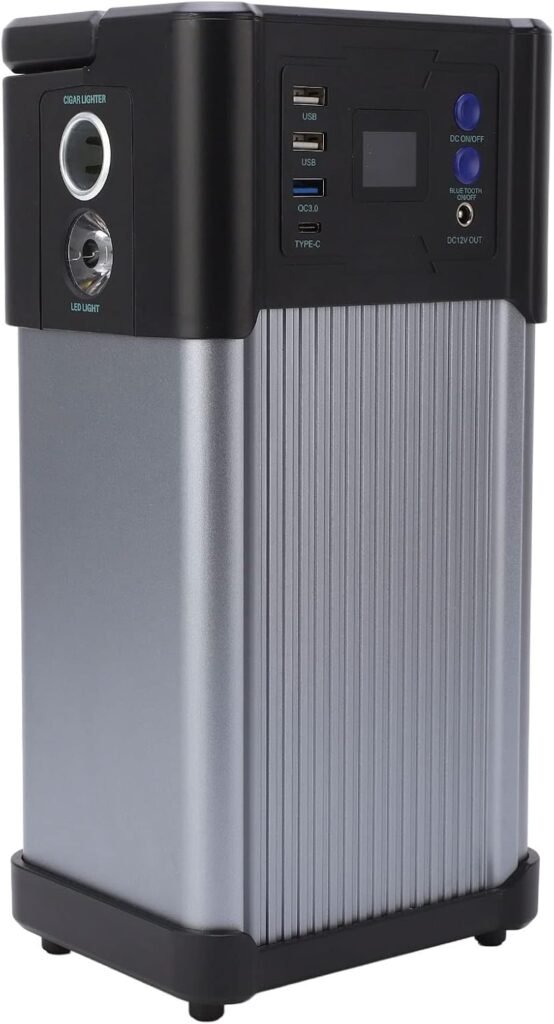 Generic Emergency Power Supply, 500 w Wireless Portable Food Station with LED Outdoor LD Display (UK Plug)