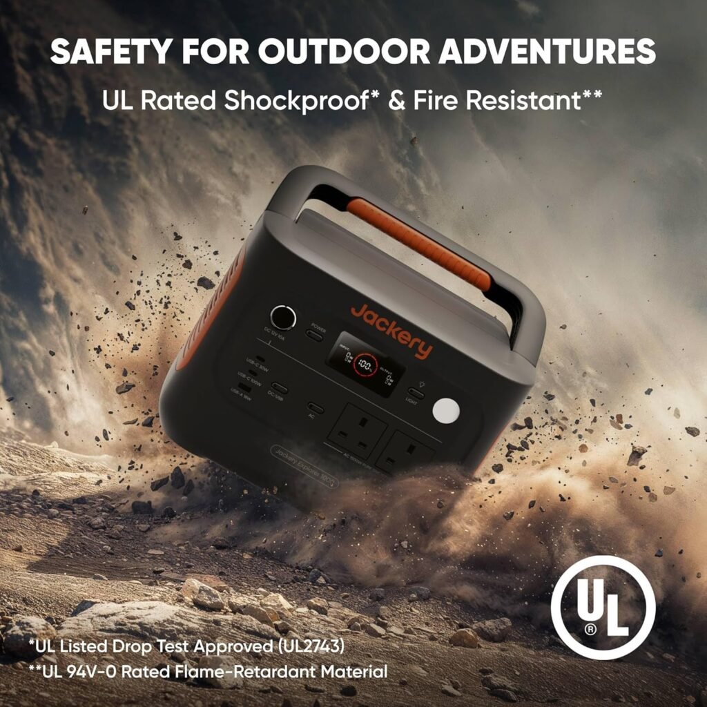 Jackery Explorer 1000 v2 Portable Power Station(2024 New),1070Wh LiFePO4 Battery,1500W AC/100W USB-C Output, 1 Hr Fast Charge, Solar Generator for Outdoor Camping,Off-grid Living,RV,Emergency
