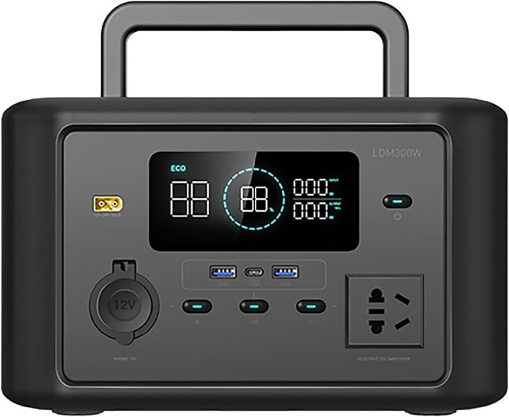 Portable Power Station 288wh Power Bank With Ac Power Outlet 300w/100V-240V, Solar Power Bankfor Outdoor Campers, Rvs, Emergency Backup