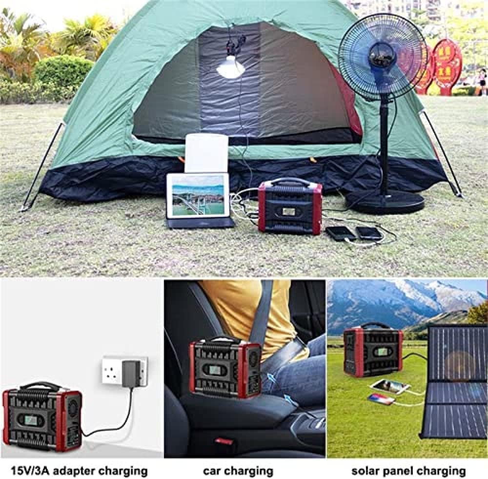 Portable Power Station 60000Mah Mobile Power Supply 222Wh Camping Lithium Battery Power Supply for Camping Holidays, Outdoor Adventures  Emergencies