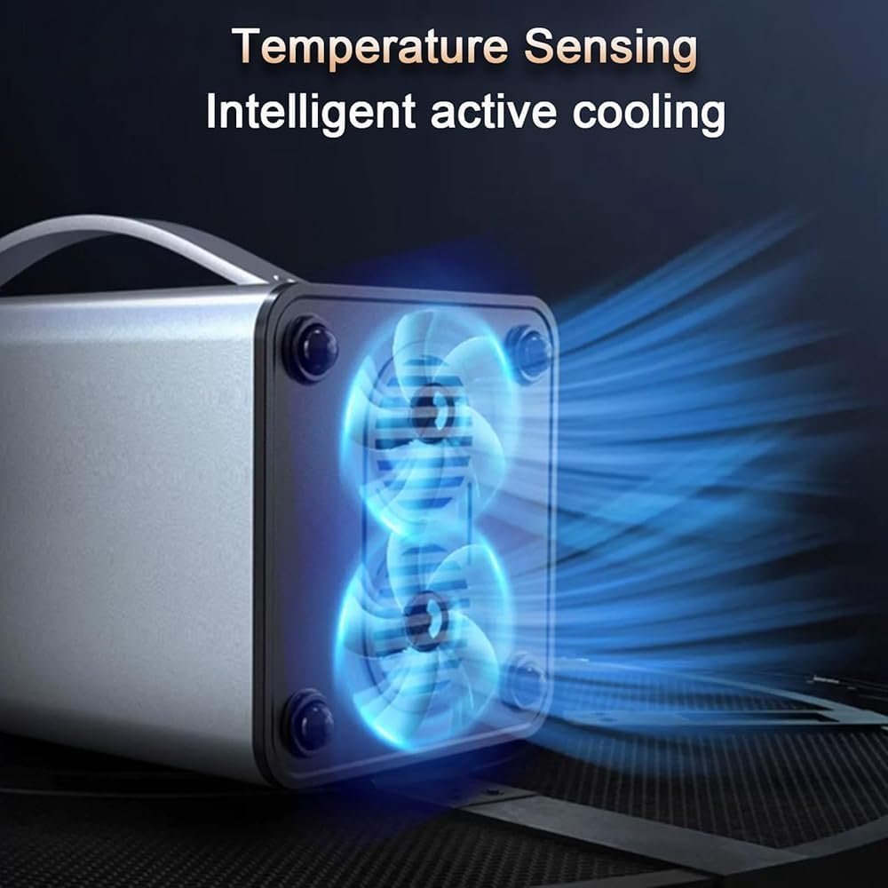 Portable Power Station - High Capacity Emergency Power Supply for Camping, Outdoor Adventures, and Travel, Charges Laptops and Devices