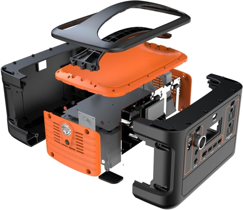 Portable Power Station with 110V/220V, Camping Power Bank with 600W AC/USB/Car Charger Interface 7H Reliable Operation Time, Emergency Power Supply for Outdoor Indoor