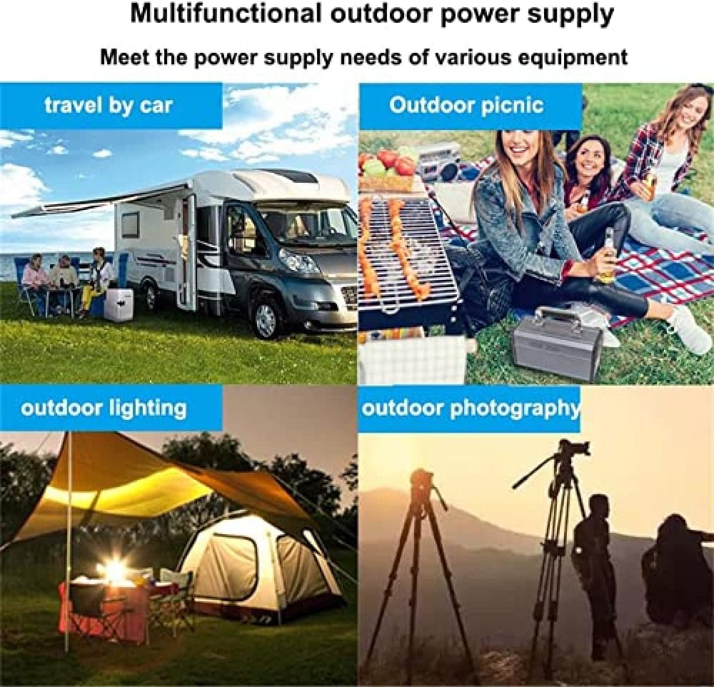 Portable Power Station,330Wh Expandable Capacity with 300W AC Outlets, 82500Mah Portable Power Bank for Home Backup, Emergency, Outdoor Camping Or RV Travel