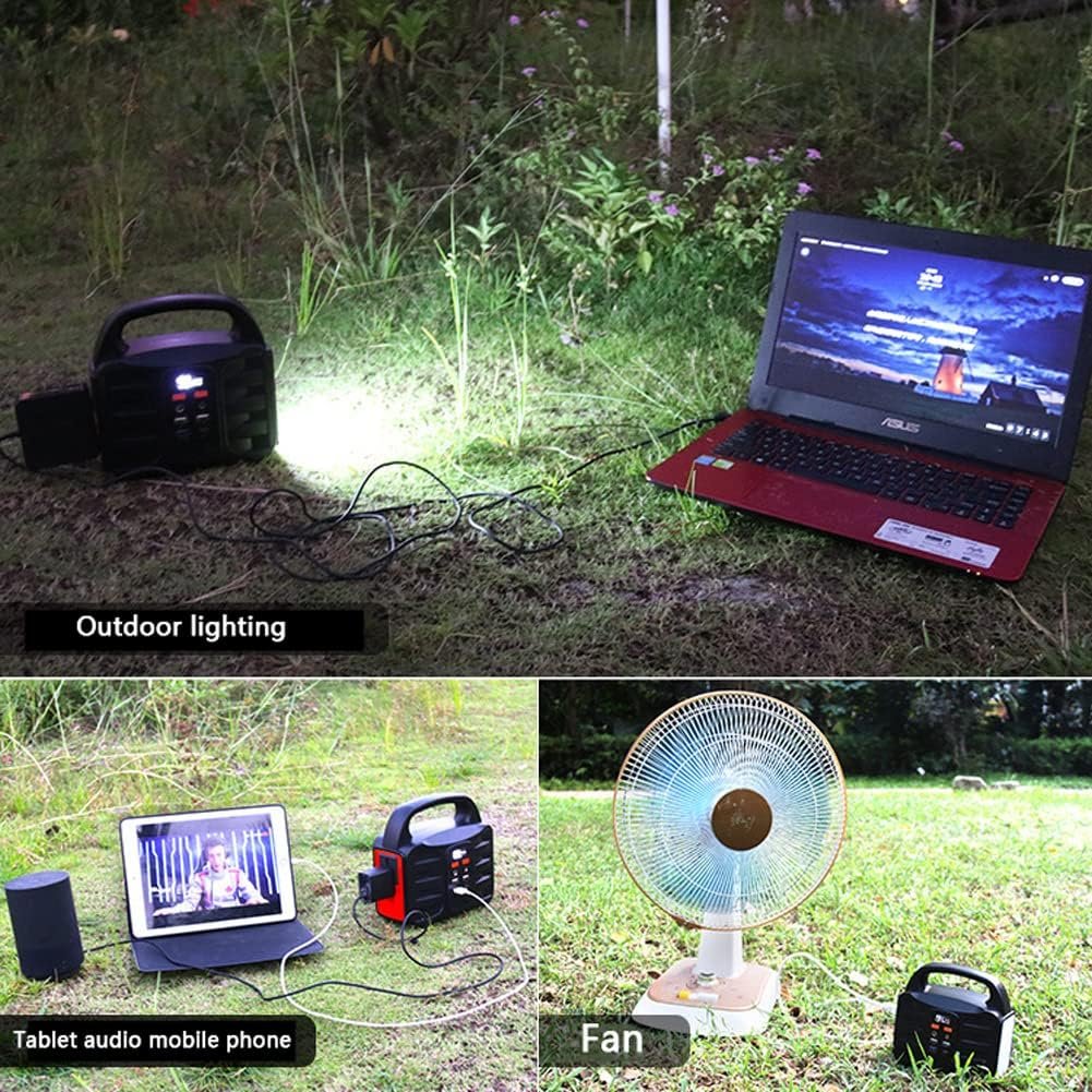 Solar Generator Portable Power Station 150W 80000mAh Emergency Power Supply for Home, Camping, RV, Outdoor Adventures and Emergency Outages