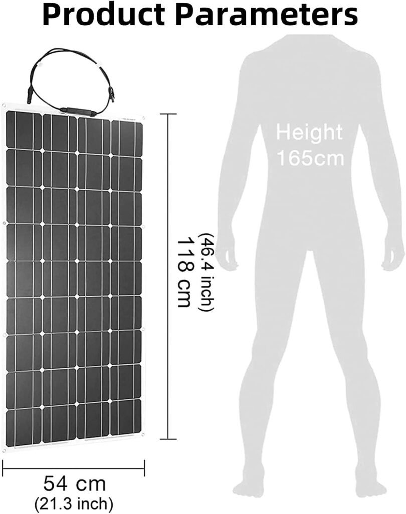 600 W Solar Panels, 24 Volt 2 * 300W Monocrystalline Solar Panel, High-Efficiency Module PV Power Charger, For RV Battery Boat Caravan