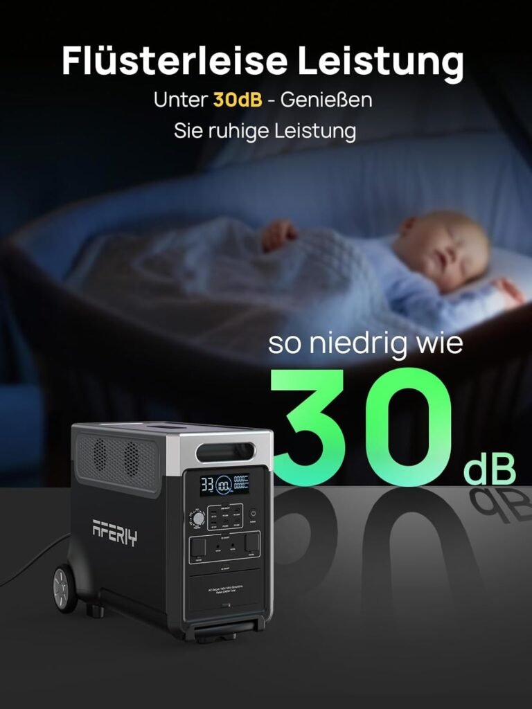 AFERIY 3600W Portable Power Station 3840Wh LiFePO4 with UPS 3 x 230V AC Output 3600W (7200W Peak), 2200W Solar Generator, Fast Charging for Home, Camping, Motorhome and Travel AFERIY 3600W Portable Power Station 3840Wh LiFePO4 with UPS 3 x 230V AC Output 3600W (7200W Peak), 2200W Solar Generator, Fast Charging for Home, Camping, Motorhome and Travel