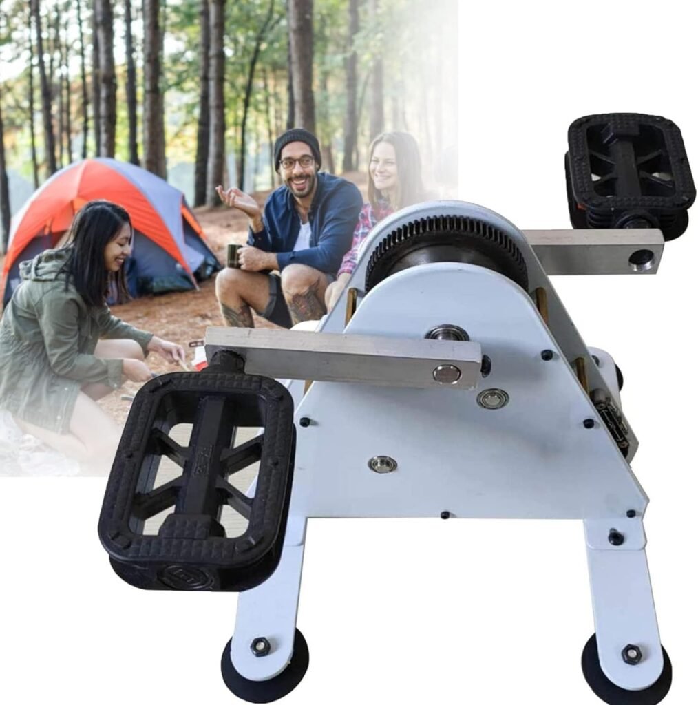 Outdoor Charger Generators 100W Portable Generator， Hand Crank Charger Generator Emergency Power Supply， USB Vehicle Charging Generator, Fitness Electric Trainer Spinning Bike