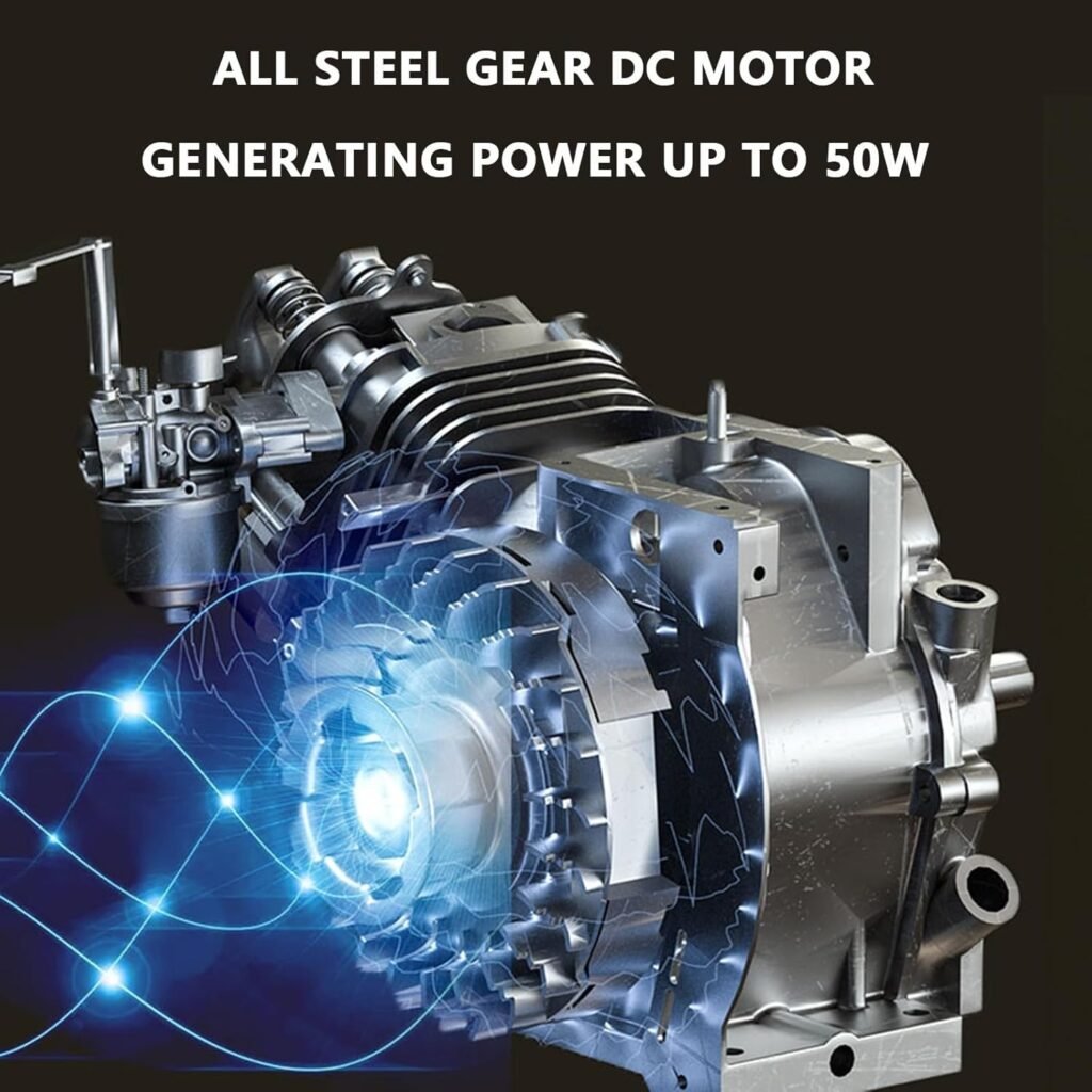 Outdoor Charger Generators 500W Multifunctional Hand Generator,200Wh 46800mAh Hand Crank Generator,Portable Power Station With Socket,220V AC/DC/USB Mobile Power Generators