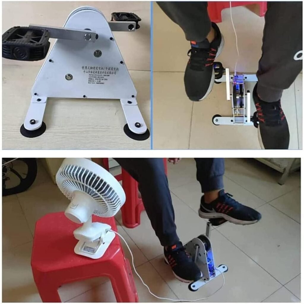 Outdoor Charger Generators 50w Electric Generator, Pedal Generator,Outdoor Generators Dc Output 1-35v Dual Usb Fast Charge Output Hand Crank Generator, Emergency Power Supply