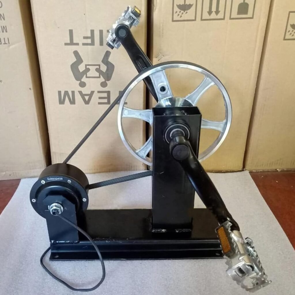 Outdoor Charger Generators Portable Pedal Generator Multi-function Pedal Powered Generator,Emergency Power Supply,Provide DC 12V Interface,Car Charger 5V Output