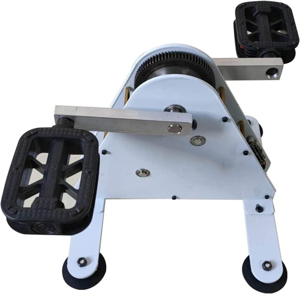 Outdoor Charger Generators Portable Pedal Generator, Multifunction Manual Hand Crank Generator Output 1-35V Dual USB Fast Charge Output, Fitness Foot Power Generation Bicycle