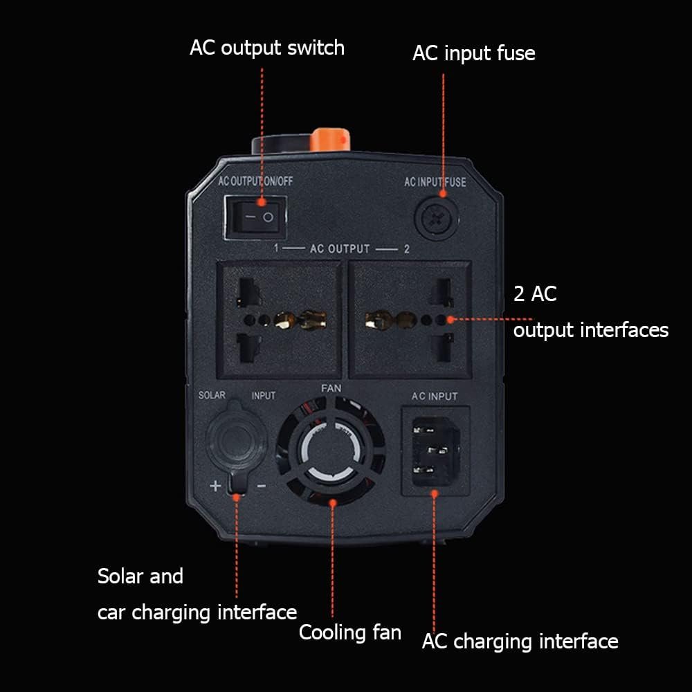 Portable Power Station 26Ah 31Ah 40Ah Outdoor Solar Generator Mobile Lithium Battery Pack with 110V/500W AC Outlet (Not Include Solar Panel),220V/110V,500W26Ah