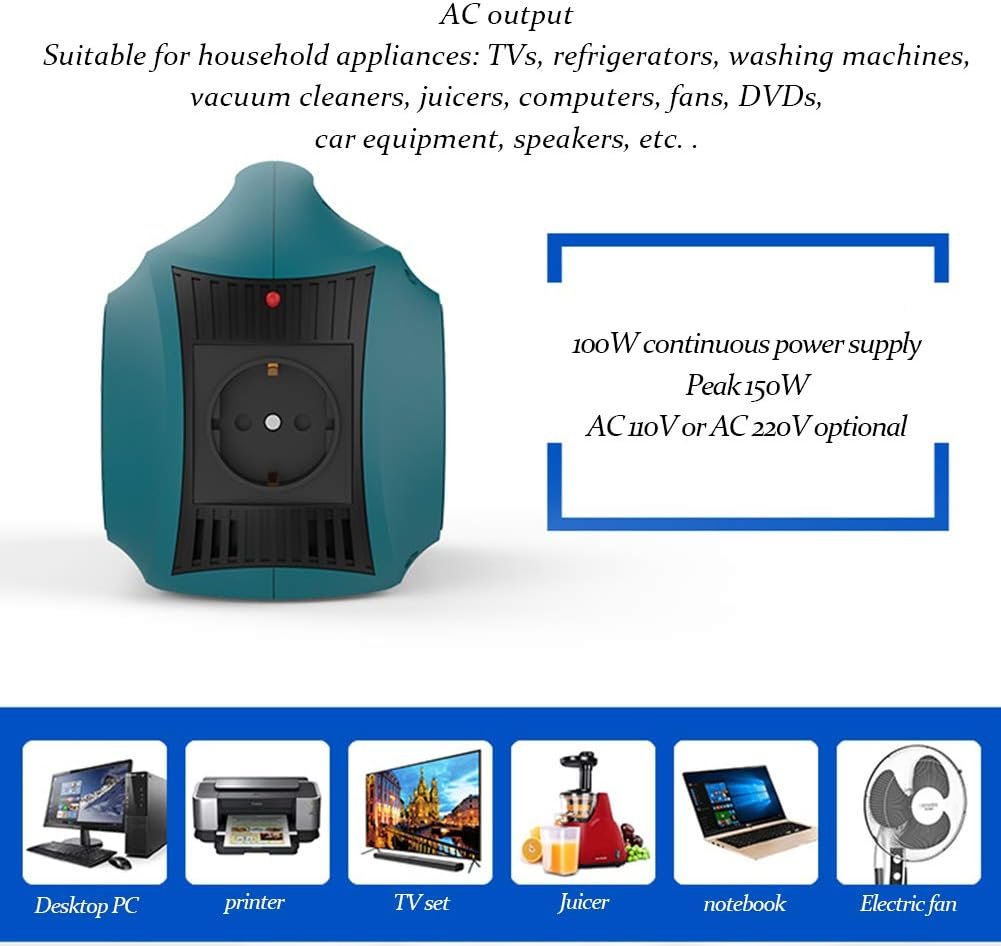 Portable Power Station and Outdoor Solar Generator, 100 Rated Watts and 150 Peak Watts, 60000 mAh Lithium-Ion Battery (Solar Panel Not Included),Orange,220V