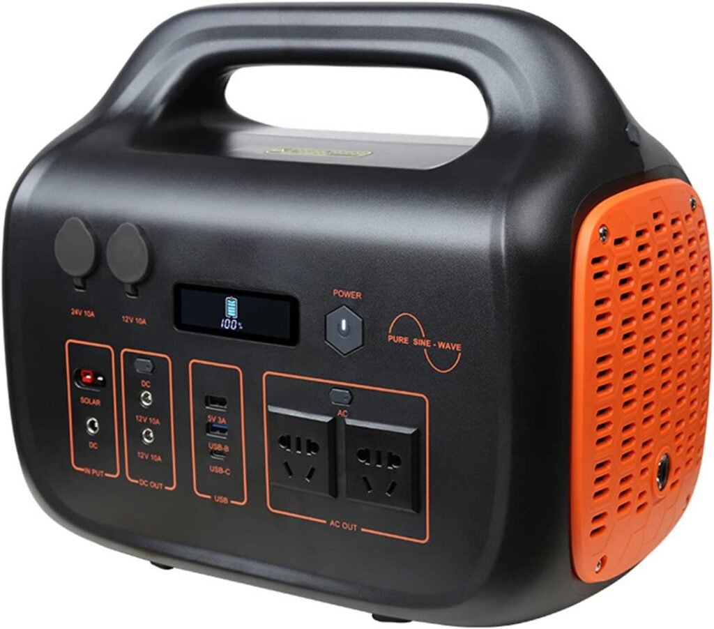 1506Wh Portable Power Station 1500W(Peak 3000W) Outdoor Solar Generator 59800mAh Mobile Lithium Battery Pack Pure Sine Wave AC Outlet Fit for Camping, Adventure, Emergency