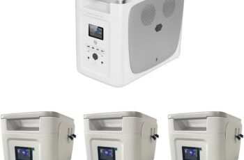 OFFOF Portable Power Station 2048Wh UPS Solar Generator