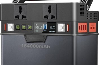 Portable Power Station 700W/606Wh lithium battery Backup Solar Generator, with 2 AC Outlets