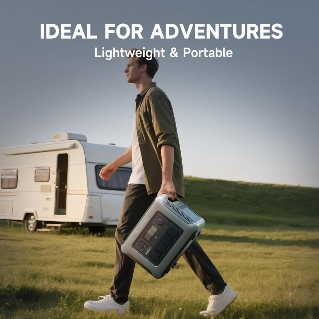 ALLPOWERS R1500 LITE Portable Power Station with 600W Solar Panel, 1600W (Peak 3200W) Solar Generator, Full Charge in Min, 1056Wh LiFePO4 Battery for Home Backup, Power Outages, and Camping