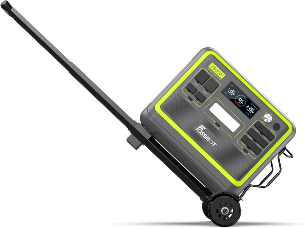 FOSSIBOT F2400+HandTruck Power Station,2048Wh Power Station high-performance LFP Backup Battery,total ports,3x 240V AC Outlets,Quick Charge in 1.5H,UPS,Solar Generator,for RV/Camping/outdoor/Home FOSSIBOT F2400+HandTruck Power Station,2048Wh Power Station high-performance LFP Backup Battery,total ports,3x 240V AC Outlets,Quick Charge in 1.5H,UPS,Solar Generator,for RV/Camping/outdoor/Home